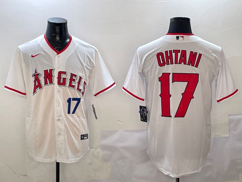 Men Los Angeles Angels #17 Ohtani White Game 2025 Nike MLB Jersey style 2